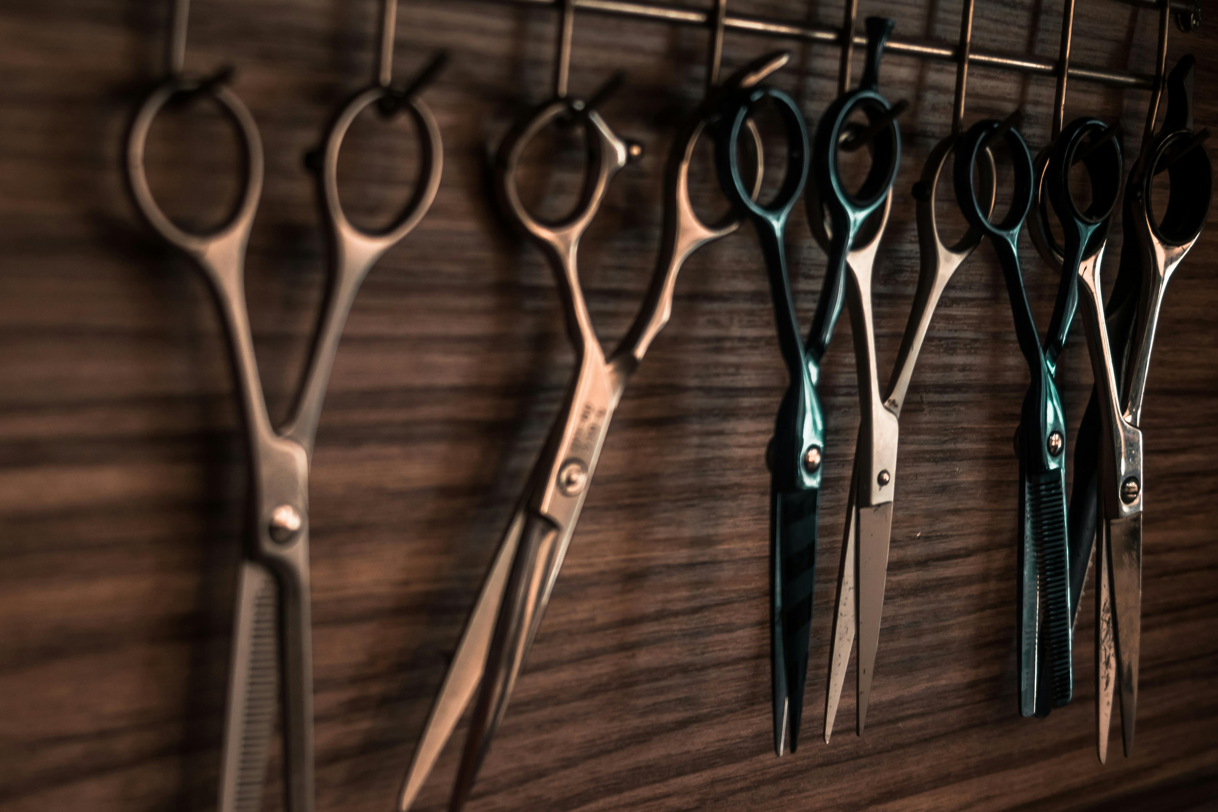 Barber working